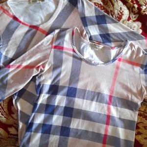 2 Burberry Plaid Shirts